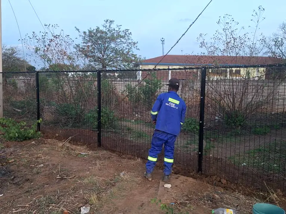 Clearview fencing installed by CSO in Marlborough, Harare